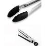 JunbosiKitchenware Kitchen Tools Stainless Steel Pipe Handle Silicone Kitchenware High Temperature Silicone Kitchenware 8 Piece Set