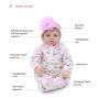 OtardDolls Reborn Doll 22" Reborn Baby Doll Lifelike Soft Vinyl Doll Children Gifts (Snowflake Girl)