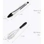 JunbosiKitchenware Silicone Kitchenware Set of 8 Stainless Steel Handle Kitchenware Set High Temperature Anti-Scalding Cooking Spoon Shovel