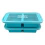 Souper Cubes Extra-Large Silicone Freezer Tray - makes 2 perfect 2 cup portions - freeze soup, stew, sauce, or meals (2 Cup tray, Aqua color, pack of 2, with lids)