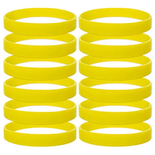 GOGO Wholesale Rubber Bracelets for Kids Silicone Wrist Bands for Events Rubber Bands Party Favors