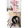 J&Amp;P Solid Wood Handle With Storage Bucket Pink Silicone Kitchenware New Color Series 12 Pieces Set