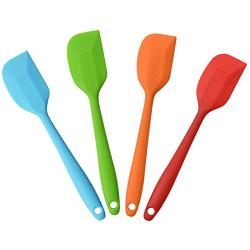 ZSJZHB Silicone Kitchenware Small Integrated Silicone Scraper, Butter Scraper, Cream Spatula, Baking Utensils, Silicone Scraper Heat-Resistant Non-Stick Flexible Rubber