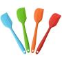 ZSJZHB Silicone Kitchenware Small Integrated Silicone Scraper, Butter Scraper, Cream Spatula, Baking Utensils, Silicone Scraper Heat-Resistant Non-Stick Flexible Rubber
