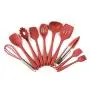 Hjyi Kitchen Cooking Silicone Kitchenware 10-piece set of non-stick pot high-temperature silicone kitchenware set of environmental protection cooking shovel kitchen utensils