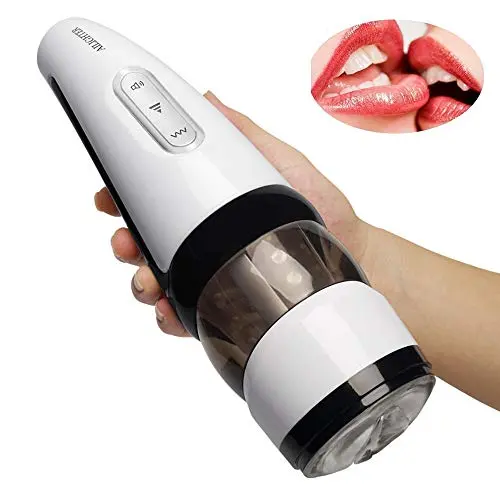 WY-Massagrel Men Deep Throat, Vibrating Oral Cup, Sucking Endless Pleasure, Adult Toys for Men 100% Safe Silicone 00 by WY-Love