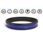 Silicone Thin Blue Line Bracelet - Blue Lives Matter Wristband - Back The Blue Rubber Bracelet - Police Jewelry - Bands For Events, Gifts, Support, Causes, Fundraisers, Awareness, Men & Women