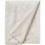 Ravenna Home Classic Micro Mink Trellis Throw Blanket - 50 x 60 Inch, Linen