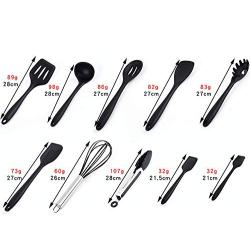 Silicone Kitchen Gadget Set High Temperature Silicone Kitchenware Nonstick Cookware Set Kitchen Spatula Scraper Eggbeater Tool Set of 10