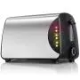 QIN.J.FANG-Kitchen Toaster 2 slice small,stainless steel brushed ABS safety material,Baking Heating Thawing Defrost Reheating