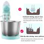 BINZHI Eggbeater Electric Household Desktop Automatic Eggbeater With Barrel Cream Machine Baking Dough Mixer - Blue Kitchen gadget