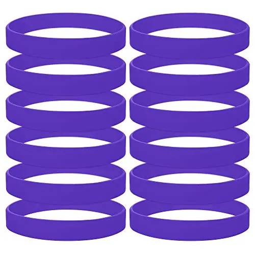 GOGO Wholesale Rubber Bracelets for Kids Silicone Wrist Bands for Events Rubber Bands Party Favors
