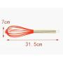 Ecloud Shop 12-inch Silicone Whisk with Stainless Steel Handle Kitchenware
