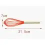 Ecloud Shop 12-inch Silicone Whisk with Stainless Steel Handle Kitchenware