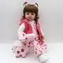Nicery Reborn Baby Doll Soft Simulation Silicone Vinyl 18/22 inch 46/56 cm Magnetic Mouth Lifelike Vivid Boy Girl Toy Pink Coat Baby Doll RD45C258W-P (56cm)