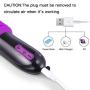 Silicone Thrusting Dildo Vibrator Women’s Toy 7 Speed 360 Degree Rotating Pulsator G Spot Clitoris Stimulator Wand Vagina Massager Pocket Size USB Adult Sex with Raised Dotted Balls Products Purple