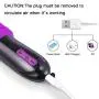 Silicone Thrusting Dildo Vibrator Women’s Toy 7 Speed 360 Degree Rotating Pulsator G Spot Clitoris Stimulator Wand Vagina Massager Pocket Size USB Adult Sex with Raised Dotted Balls Products Purple