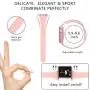 GeekSpark Compatible with Apple Watch Band 38mm 40mm 42mm 44mm, Soft Silicone Slim Thin Narrow Small Replacement Wristband for iWatch Series 5,4,3,2,1,Women Men