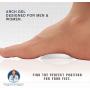 Dr. Fredericks Original Peel & Stick Foot Arch Support Gel Pads - 6 Pieces - High Arch Cushions - Relieves Pain from PES Cavus