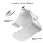 MoKo Tablet Stand, 210 Degree Multi-Angle Rotatable Phone Desktop Holder Fit iPhone 11 Pro Max/11 Pro/11, iPad 10.2" 2019, New iPad Air 3, Mini 5, iPhone XS/XS Max/XR/X, Galaxy Note 10 Plus, Silver