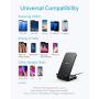 Anker PowerWave Fast Wireless Charger Stand, Qi-Certified(No AC Adapter) (Renewed)