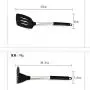 LXYLQ Silicone Kitchenware Set of 12 Cooking Spoon Shovel Set Stainless Steel Egg Beater Nonstick Pan Spatula
