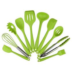 Cooking Tool Sets - 10 Pcs Ware Silicone Heat Resistant Cooking Utensils Non Stick Baking Sets - Cooking Sets Tool Cooking Tool Sets Kitchen Ware Cook Kitchenware Spatula Silicon Cover Ladle W