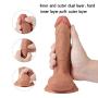 Realistic Dildo Flexible Silicone Dildo Penis Dong for Beginners Soft Suction Cup Dildos King Cock for Vaginal G-spot and Anal Play Adult Sex Toys for Women (7.48 inch) 2019 Upgraded