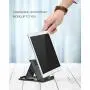 MoKo Phone/Tablet Stand, Foldable Desktop Holder for Devices(6-11") Fit iPhone 11 Pro Max/11 Pro/11, iPad 10.2" 2019, iPhone Xs/Xs Max/Xr/X, iPad Air 3, Mini 5, Galaxy Note 10 Plus, Black(Large Size)