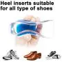 Gel Heel Cups,Silicone Gel Heel Cups Shoe Inserts for Plantar Fasciitis Relief, Foot Comfort Pads,Shock Absorption Sole and Heel Cup for Foot Care