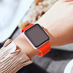 IYOU Sport Band Compatible with Watch Band 38MM 42MM 40MM 44MM, Soft Silicone Replacement Sport Strap Compatible with 2019 Watch Series 5 2018 Watch Series 4/3/2/1