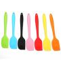 Mixing Spatula - Plastic Mixing Spatula - Kitchen Silicone Cream Butter Cake Spatula Mixing Batter Scraper Brush Butter Mixer Cake Brushes Baking Tool Kitchenware - G L - Mixing Spatula Set