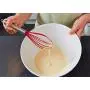 Heat-Resistant Silicone Cooking Utensils Pots Tool Sets Non-stick Cookware Set Baking Tool Kit Kitchenware 10 pcs/Pack (red)