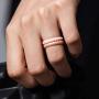 ThunderFit Womens Thin Swivel Rings, 10 Rings / 8 Rings / 4 Rings / 1 Ring - Stackable Silicone Wedding Rings - 2.5mm Wide - 2mm Thick