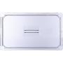 Carlisle 10210U07 StorPlus Full Size Polycarbonate Universal Handled Food Pan Lid, Clear