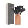 Wood Handle Kitchenware Silicone Heat Resistant Non-stick Cooking Baking Tool Spoon Utensils Dinnerware Set Cooking Tools eight-piece