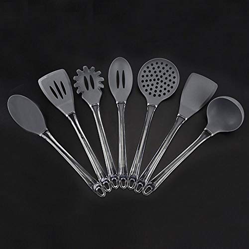 SKYyao Kitchen utensil set Silicone Kitchen Utensils Set kitchenware 7 piece kitchen cooking scoop scoop Silicone