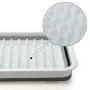 Draining rack folding silicon draining basket draining basket slim kitchenware easy dish storage dish stand stand drainer chopstick stand with monotone storage Northern Europe bicolor basket
