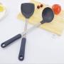SH Stainless Steel kitchenware Cooking Utensils Set Holder Non-Stick cookware Silicone Kitchen Cooking Utensils Food Grade Good Materials (2 Pieces)