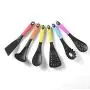 Jdeepued Silicone kitchenware 6-Piece Multi-Colored Silicone Kitchen Utensil Set High Heat Resistant Silicone Kitchen Utensils (Color : Multi-Colored, Size : 6 Piece Set)