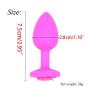 Guiseniour Back Trainer Silicone Rose Plugs Stimulation for Starter Beginner Men Women Have Fun Adult Toys