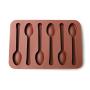 New Silicone Spoon Shape Chocolate Mold Kitchenware Jelly Ice Mould Baking Tool