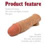 Skin Silicone Cóndom 12INCH Skin Reusable Pênnís Sleeve Enlargement Toys for Men Chástity Clítoris Stímulator Pênnís Rings Delivery Discreet