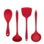 Anyren 4 Pieces Silicone Cooking Utensils Kitchen Utensil Set - Heat-Resistant Silicone Kitchenware Set - Nonstick Cookware Kitchen Tools Spatula Set