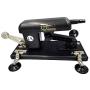 QJ Automatic Massage Tool Machine Gun with Different Attachments for Adult Silicone Couple Toys (Black)