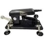 QJ Automatic Massage Tool Machine Gun with Different Attachments for Adult Silicone Couple Toys (Black)