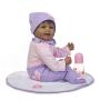 TERABITHIA 22inch Black Gentle Touch Alive Collectible African-American Reborn Baby Girl Dolls Look Real