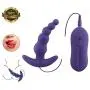 Therapeutic Massager Beginner Massager Remote Control Vib Anales Trainer Soft Silicone Multi Beads Fun Toys Purple by ALBK