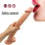 Womens 15.7 Inch Suction Cup Silicone Soft-??ld?, Realistic Texture and Real Touch Toys