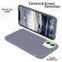 SURPHY Silicone Case Compatible with iPhone 11 Case 6.1 inch, Liquid Silicone Full Body Thickening Design Phone Case (with Microfiber Lining) for iPhone 11 6.1 2019, Lavender Gray